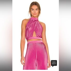 L'IDEE Hot Pink Renaissance Top and Bisous Pant